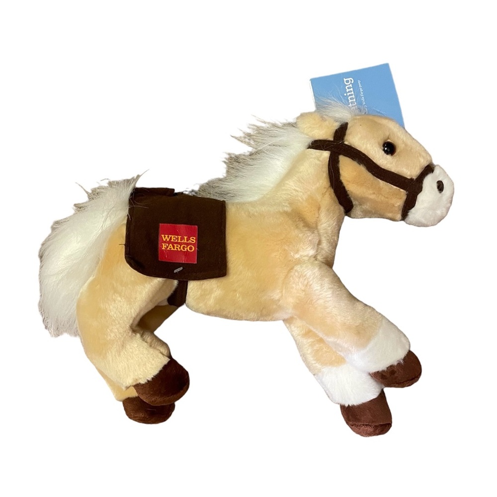 Wells Fargo Pony Lightning Plush With Tag 15”
